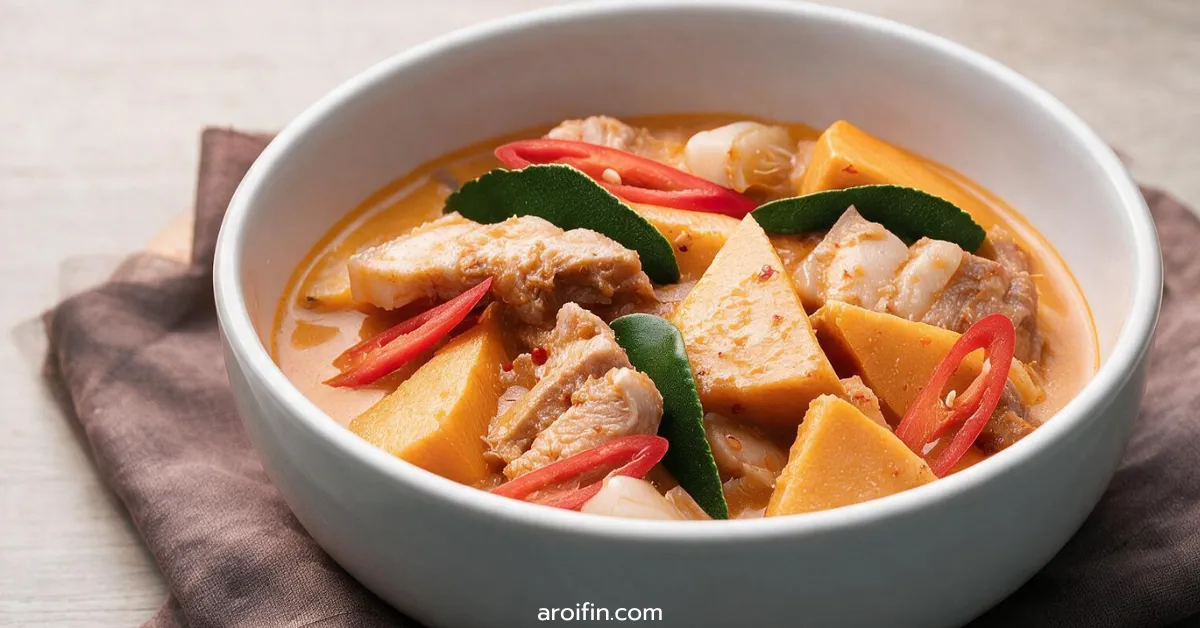 วิธีทำ แกงฟักทองใส่หมูสามชั้น อร่อยเข้มข้น สูตรต้นตำรับ